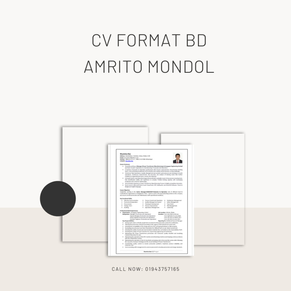 CV Format BD